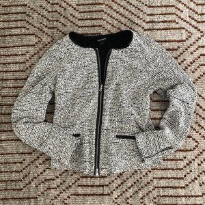 Club Monaco - Blue and White Boucle Jacket
